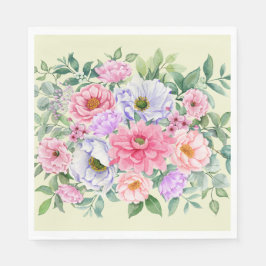 Delikate Summer Garden Party Blume Serviette