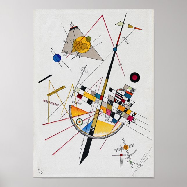 Delikate Tension No.85, Wassily Kandinsky Poster (Vorne)