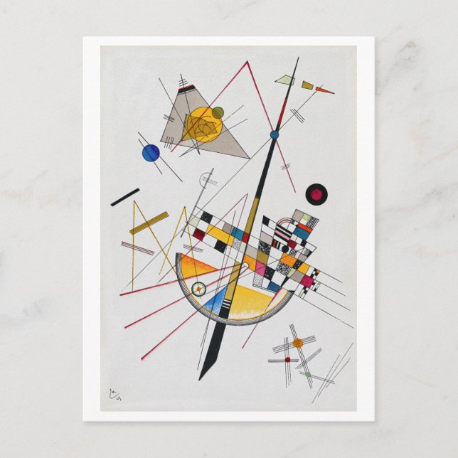 Delikate Tension No.85, Wassily Kandinsky Postkarte (Vorderseite)