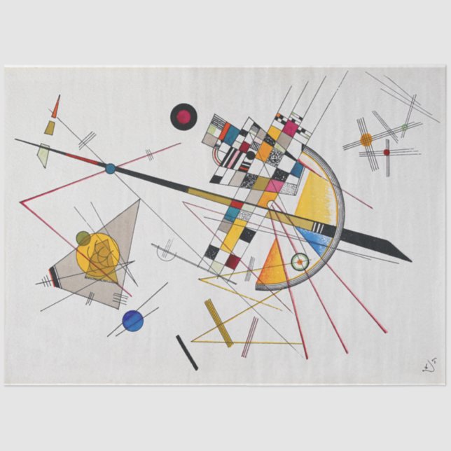 Delikate Tension No.85, Wassily Kandinsky Seidenpapier (Vorderseite)