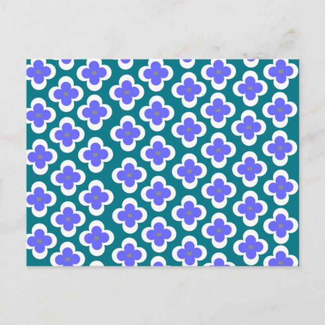 Delikate Vergessenmeins Postkarte (Vorderseite)