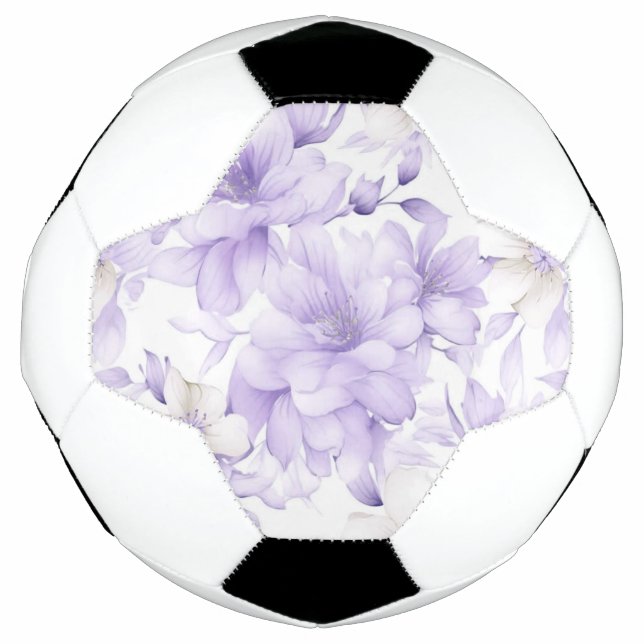 Delikate Violett-Blumen Fußball (Vorderseite)