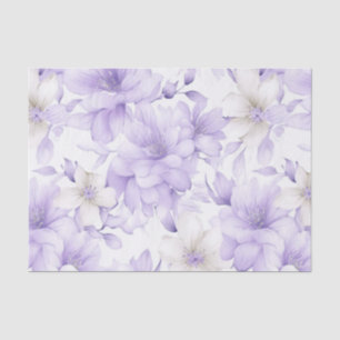 Delikate Violett-Blumen Seidenpapier