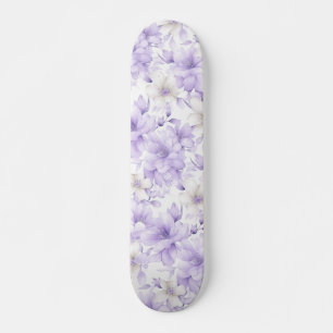 Delikate Violett-Blumen Skateboard