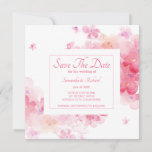 Delikate Wasserfarben Save The Date<br><div class="desc">Elegante und stilvolle florale Aquarell "Save the Date" Karte,  die individuell angepasst werden kann.</div>