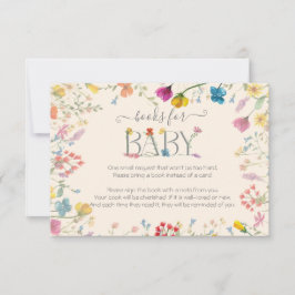 Delikate Wildblume Blumengartenbücher für Kinder RSVP Karte