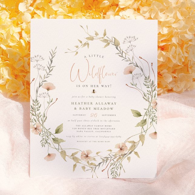 Delikate Wildblume & Boho Bee Budget Babydusche (Von Creator hochgeladen)
