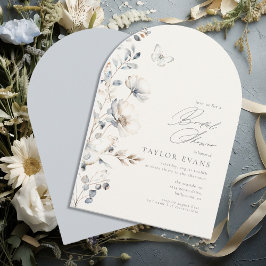 Delikate Wildblume Butterfly Brautparty ID1102 Einladung