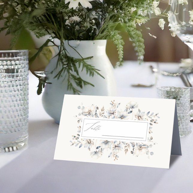 Delikate Wildblume Wedding Floral Wreath ID1102 Platzkarte (Von Creator hochgeladen)