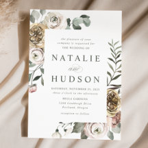 Delikate Winter Floral Frame Wedding