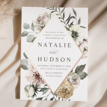 Delikate Winter Floral Frame Wedding