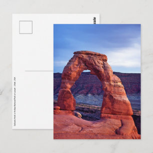 Delikater Bogen im Arches National Park - Utah, US Postkarte