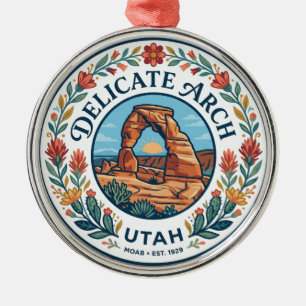 Delikater Bogen Utah Ornament Aus Metall