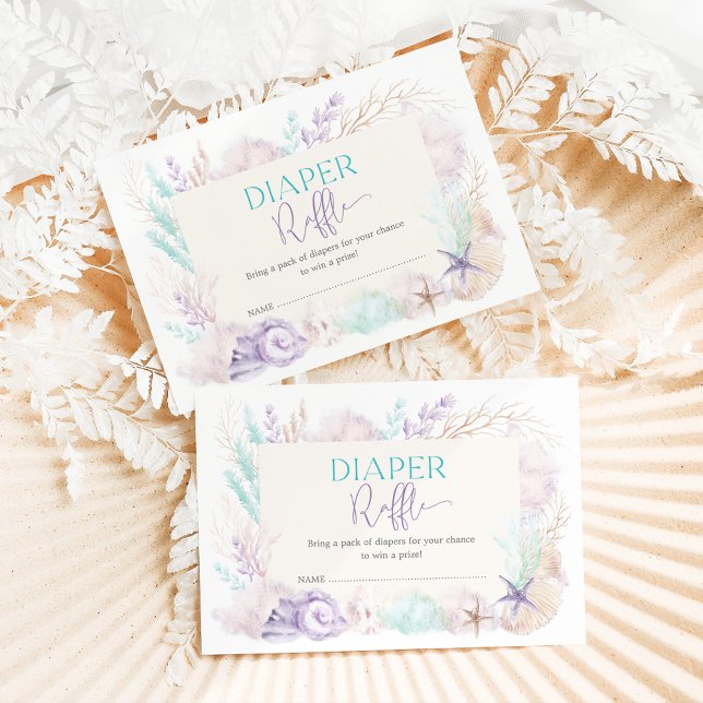 Delikater Ozean unter dem Meer Windeln Raffle Begleitkarte (Von Creator hochgeladen)