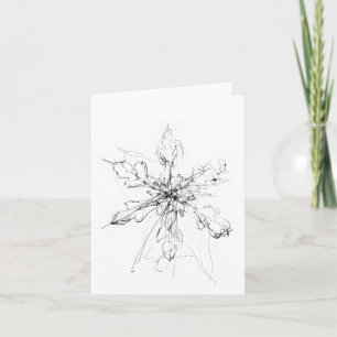Delikater Single Snowflake Einladung