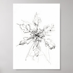 Delikater Single Snowflake Poster