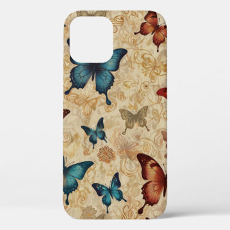 Delikater Tanz: Schmetterlinge und Reben auf weich Case-Mate iPhone Hülle