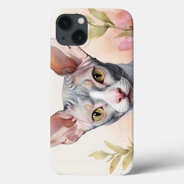 Delikates Cornish Rex Portrait Case-Mate iPhone Hülle (Rückseite)
