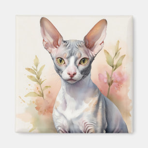 Delikates Cornish Rex Portrait Magnet