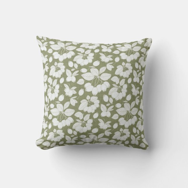 Delikates Foliage Akzent Pillow Kissen (Vorderseite)