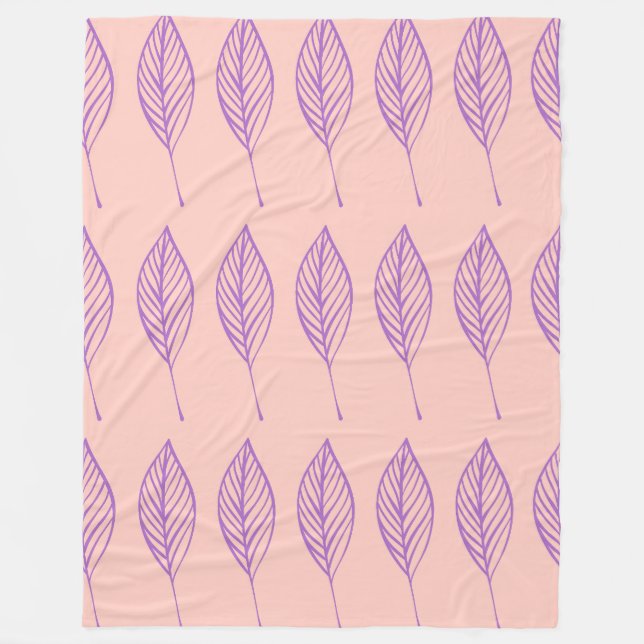 Delikates Foliage Grid Fleecedecke (Vorderseite)