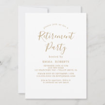 Delikates Gold Calligraphy Retirement Party