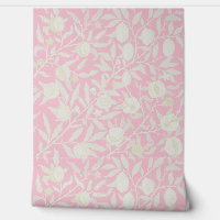 Delikates Pink im Stil von William Morris
