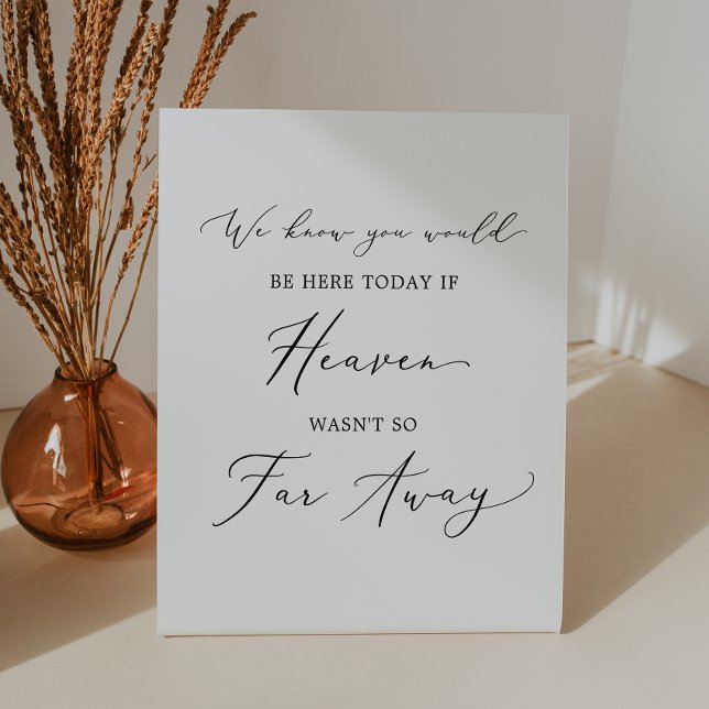 Delikates Schwarz, wenn der Himmel nicht so weit w Sockelschild (Von Creator hochgeladen)