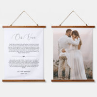 Delikates Script Wedding Vows Anniversary Foto
