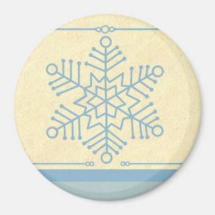 Delikates Snowflake Weihnachtsmagnet Magnet
