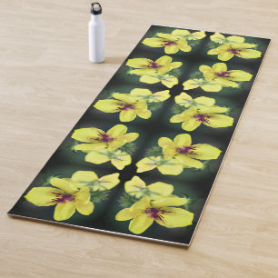 Delikatesse Gelbe Wildblume Abstrakte Kunst Yogamatte