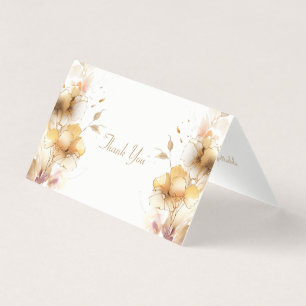 Delikatesse Golden Floral Dankeschön Karte
