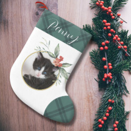 Delikatesse Wasserfarbe Blumenweihnachtsfest Kleiner Weihnachtsstrumpf