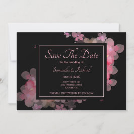 Delikatesse Wasserfarbe Rosa Blütenfarbe Einladung