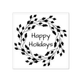 Delikatessen am Leafy Wreath Gummistempel