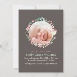 Delikatessen Blumenreath Geburtshinweise Ankündigung