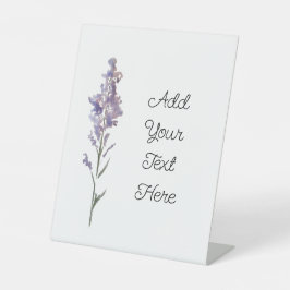 Delikatessen, Lila Sockelschild