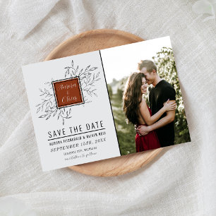 Delikatfolie Rust Orange Hochzeit Save The Date
