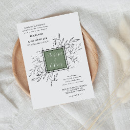 Delikatfolie | Sage Green | Einladung zur Hochzeit