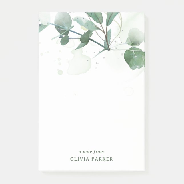 Delikatgrün Post-it Klebezettel (Vorderseite)