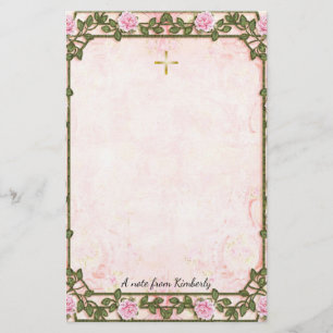 Delikatrosa Rosen Weinberge Orthodoxe Christlich Briefpapier