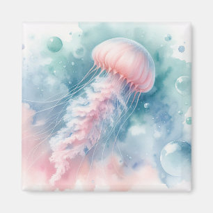 Delikatrosa Wasserfarbenqualle Magnet