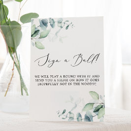 Delikatschwarz | Eukalyptus Signa Ball Sockelschild