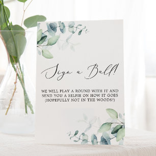 Delikatschwarz   Eukalyptus Signa Ball Sockelschild