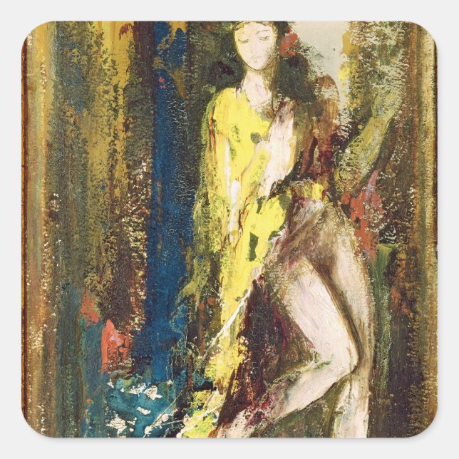 Delilah Quadratischer Aufkleber (Vorderseite)