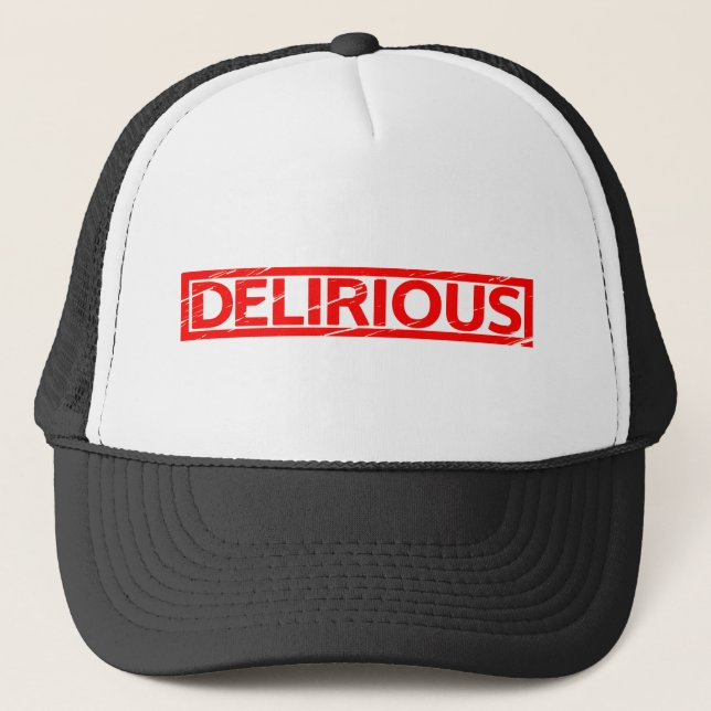 Delirious Briefmarke Truckerkappe (Vorderseite)
