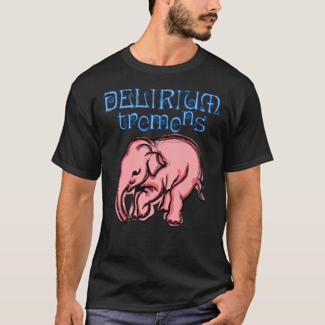 Delirium Pink Elephant POP Klassischer T - Shirt (Vorderseite)