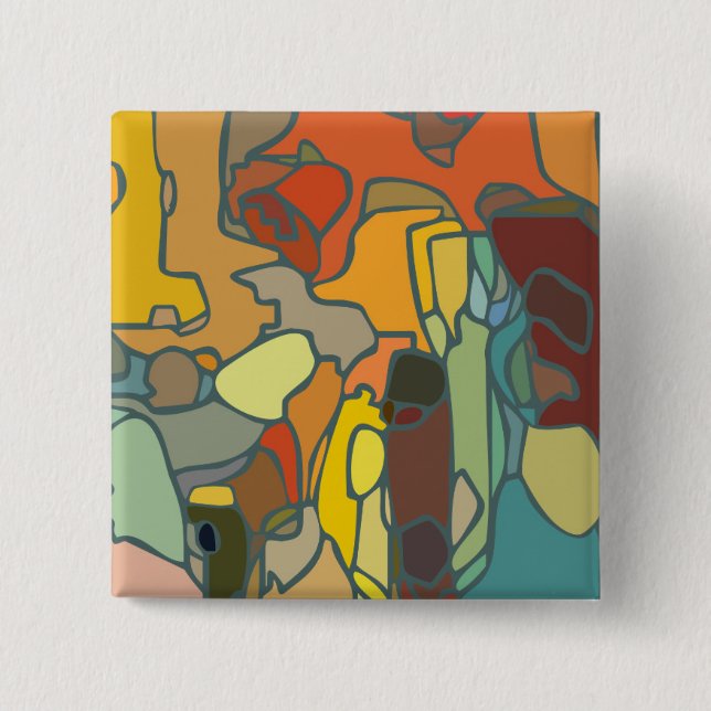'Delirium twilight' - 2" Square Button (Vorderseite)