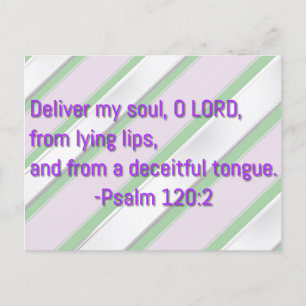 Deliver My Soul o Lord Postkarte
