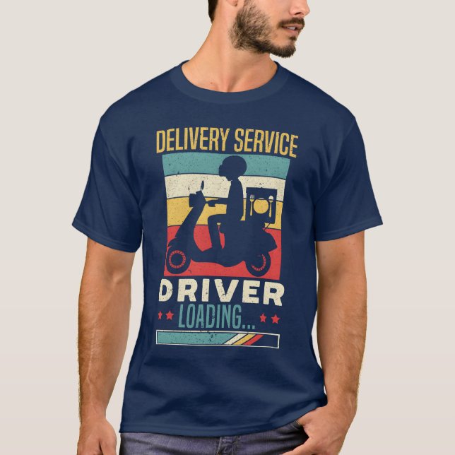 Delivery Service Driver Courier Food Delivery Guy  T-Shirt (Vorderseite)